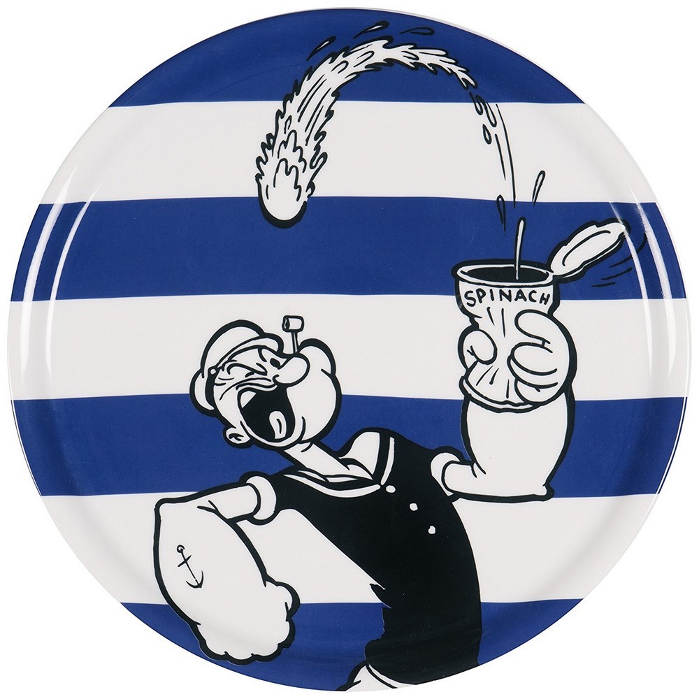 Popeye piatto pizza ceramica decorata diametro 31 cm